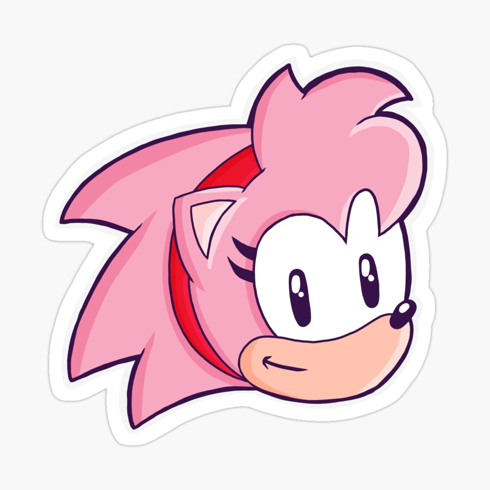 Retro Style Amy Rose Icon ♡ Magnet for Sale by BobbuDuck | Redbubble