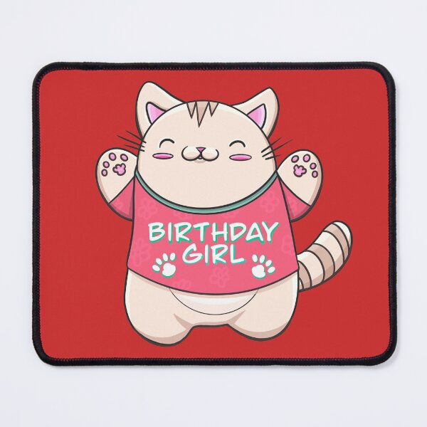 Item preview, Cumpleañera animando gato kawaii designed and sold by Neonyx2020.