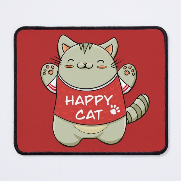 Item preview, Gato kawaii animando feliz designed and sold by Neonyx2020.