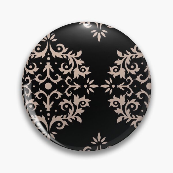Item preview, Beige and Black Simple Damask Scroll Pattern Pairs Dutch Boy 2022 Popular Color Sand Dunes 410-2DB - Colour Trends - Hue - Shade designed and sold by ColorOfTheYears.