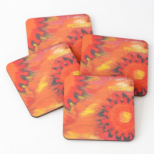 Item preview, Fire abstract art red orange pattern designed and sold by chuckletuckle.