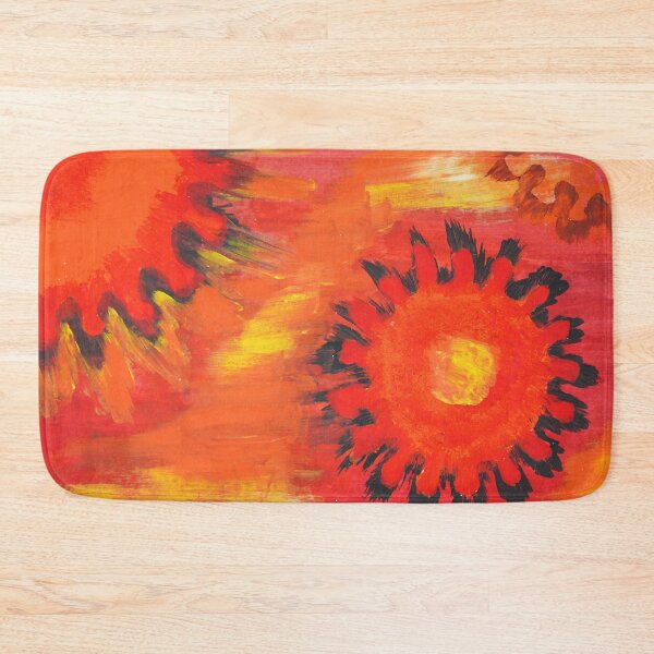 Item preview, Fire abstract art red orange pattern designed and sold by chuckletuckle.