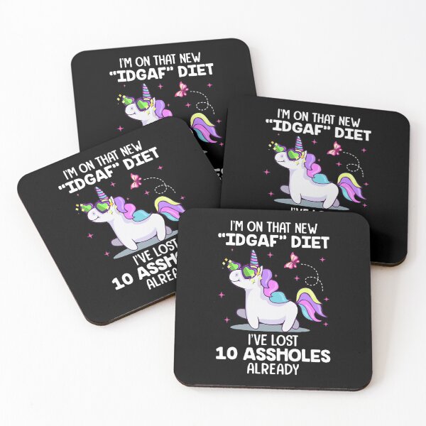 Item preview, Unicorn I'M On That New Idgaf Diet I'Ve Lost 10 designed and sold by Ivanc3.