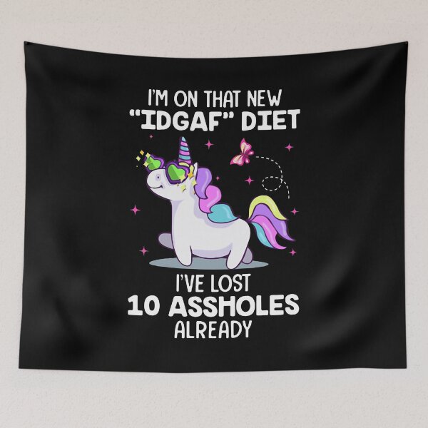Item preview, Unicorn I'M On That New Idgaf Diet I'Ve Lost 10 designed and sold by Ivanc3.