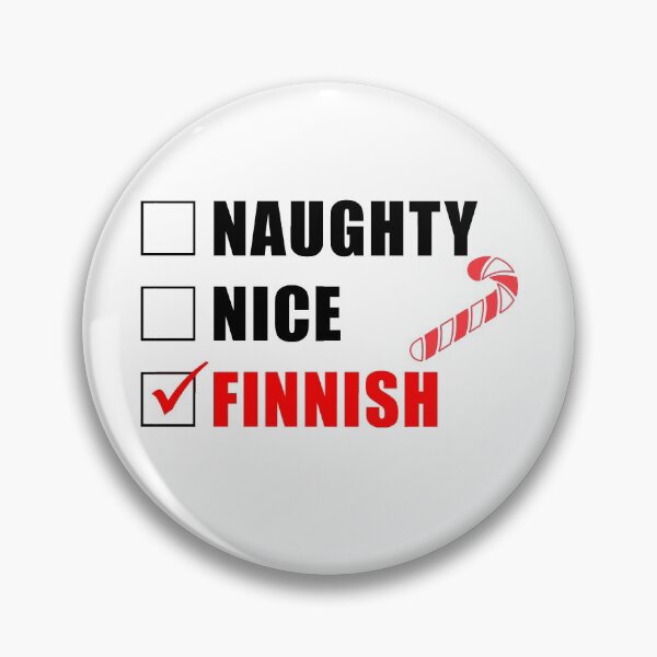 Item preview, Naughty Nice Finnish Christmas List Funny  designed and sold by jaycartoonist.