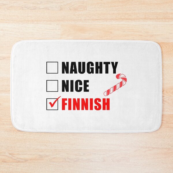 Item preview, Naughty Nice Finnish Christmas List Funny  designed and sold by jaycartoonist.