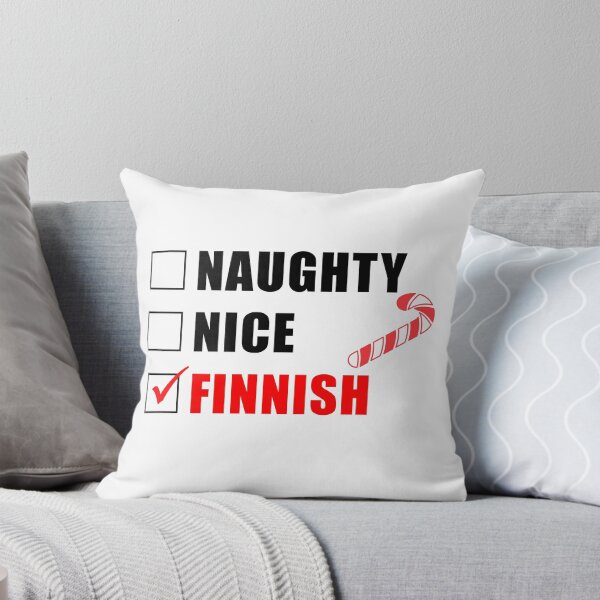 Item preview, Naughty Nice Finnish Christmas List Funny  designed and sold by jaycartoonist.