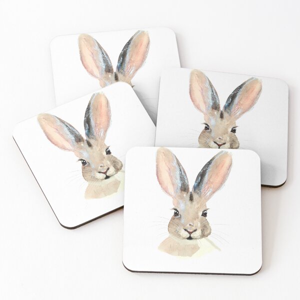 Item preview, Portrait of a cute rabbit designed and sold by viktoriagam.