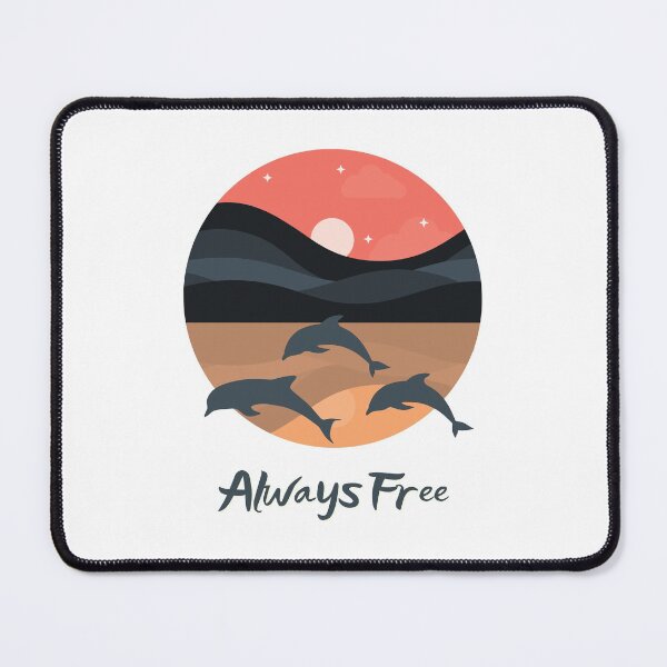 Item preview, Dolphins always free designed and sold by M-Infinite.
