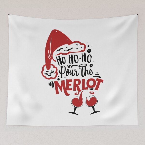 Item preview, Wine Lover Christmas T-Shirt Original Santa Ho Ho Ho Pour The Merlot designed and sold by JBHinNapa.