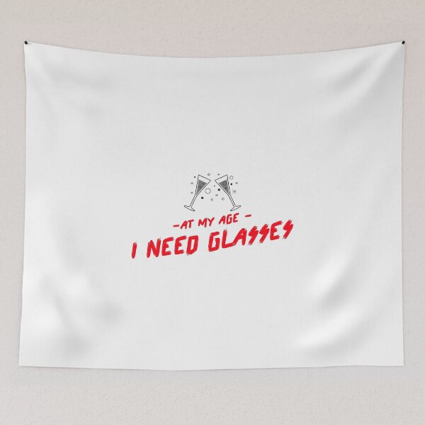 Item preview, At My Age I Need Glasses sticker   designed and sold by Artezia.