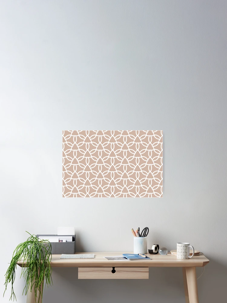 Imagen 2 de 3, Póster con la obra Beige and White Tessellation Line Pattern 32 Pairs Dutch Boy 2022 Popular Color Sand Dunes 410-2DB - Colour Trends - Hue - Shade, diseñada y vendida por ColorOfTheYears.