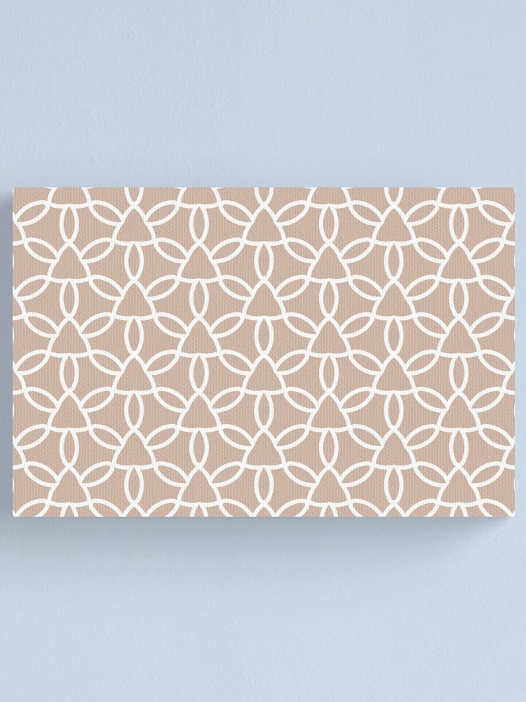 Imagen 1 de 3, Lienzo con la obra Beige and White Tessellation Line Pattern 32 Pairs Dutch Boy 2022 Popular Color Sand Dunes 410-2DB - Colour Trends - Hue - Shade, diseñada y vendida por ColorOfTheYears.