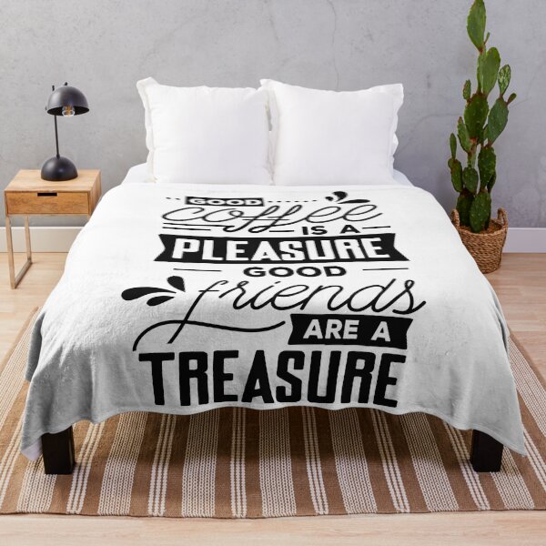 Item preview, Good Coffee Is A Pleasure Good Friends Are A Treasure - Cool Funny Tee Design For Coffe Lovers designed and sold by Prince - Bestseller ★★★★★.