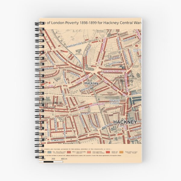 Item preview, Booth's Map of London Poverty for Hackney Central ward, Hackney designed and sold by ianturton.