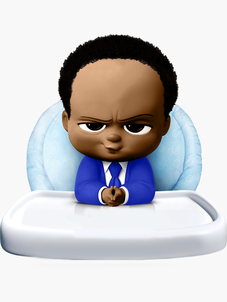 Boss Baby Boy in Blue outfit Sticker for Sale by ninakosh Redbubble