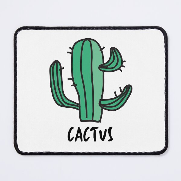 Item preview, Cactus. Line drawing, green, handwritten text. Funny, slang. designed and sold by JellyBeenzz.