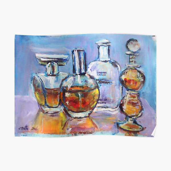 Perfume bottles Poster