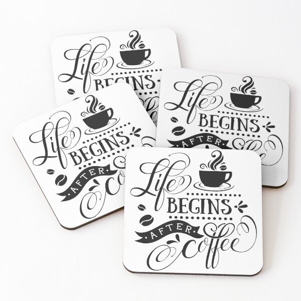 Item preview, Life Begins After Coffee - Cool Funny Tee Design For Coffe Lovers designed and sold by Prince - Bestseller ★★★★★.