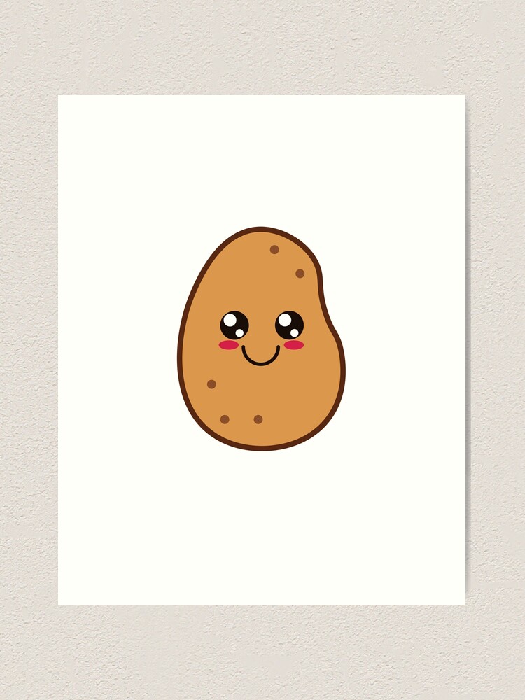 Cute Potato Art Print