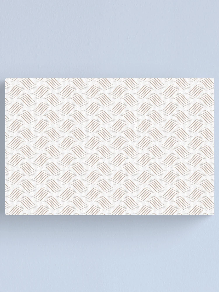 Imagen 1 de 3, Lienzo con la obra Beige and White Wavy Tessellation Line Pattern Pairs Dutch Boy 2022 Popular Color Sand Dunes 410-2DB - Colour Trends - Hue - Shade, diseñada y vendida por ColorOfTheYears.