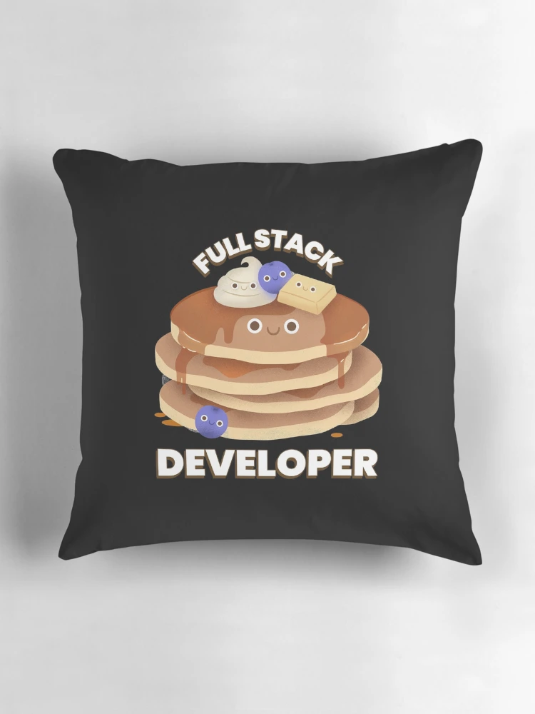 Thumbnail 3 of 4, Pillow, Full Stack Developer - Coding Programmer Design designed and sold by Shirtlify.