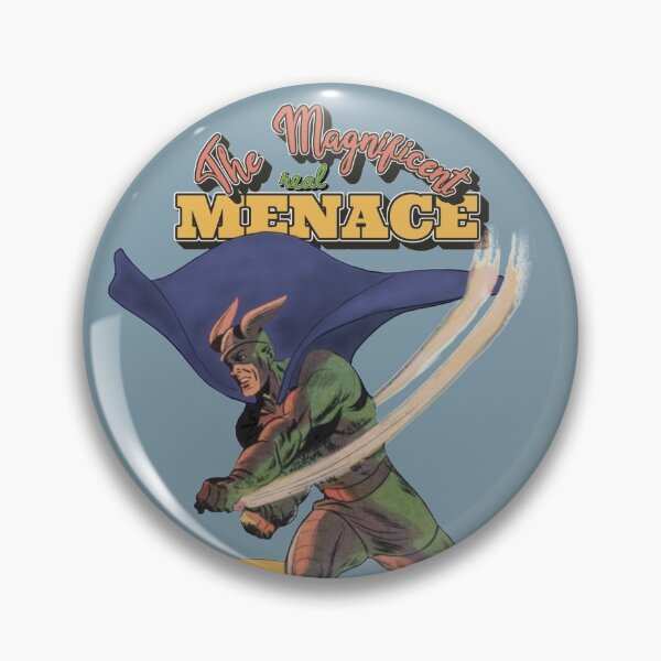 Item preview, The Magnificent Real Menace Cool Vintage Superhero Comic Illustration designed and sold by TrulyEpoque.