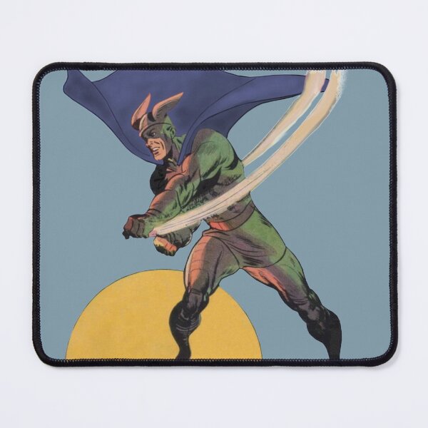 Item preview, The Magnificent Real Menace Cool Vintage Superhero Comic Illustration designed and sold by TrulyEpoque.