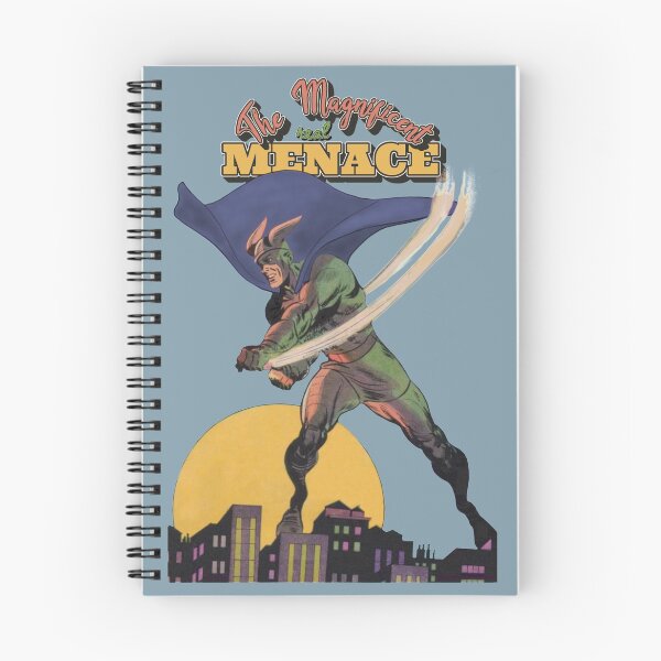 Item preview, The Magnificent Real Menace Cool Vintage Superhero Comic Illustration designed and sold by TrulyEpoque.