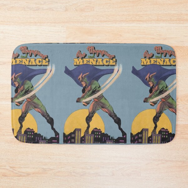 Item preview, The Magnificent Real Menace Cool Vintage Superhero Comic Illustration designed and sold by TrulyEpoque.