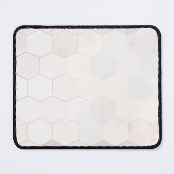 Item preview, Wonderful Hexagon Pink Marble Tiles Patterned designed and sold by vhtrocate.