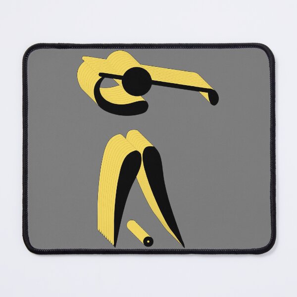 Item preview, Golfer Pictogram in Yellow Shadow - Golf designed and sold by SheetalMourya.