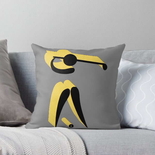 Item preview, Golfer Pictogram in Yellow Shadow - Golf designed and sold by SheetalMourya.