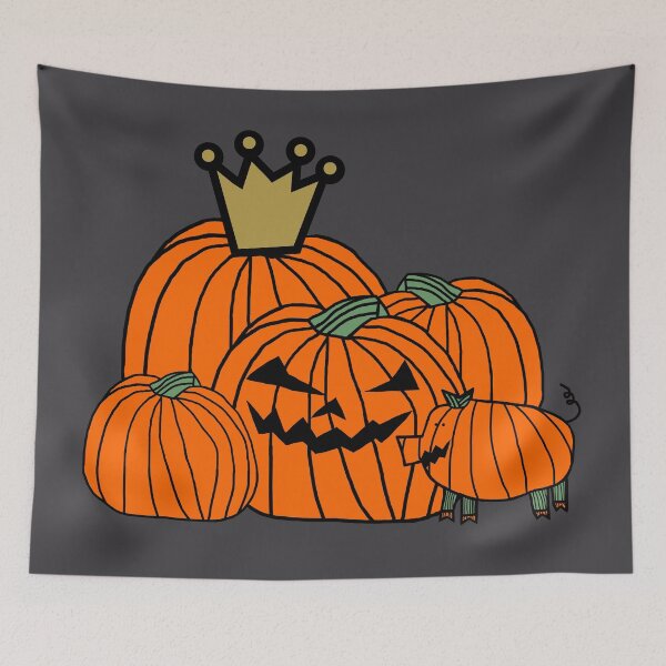 Item preview, Pumpking PumpPig Spooky Halloween Horror Pumpkin Patch designed and sold by ellenhenry.