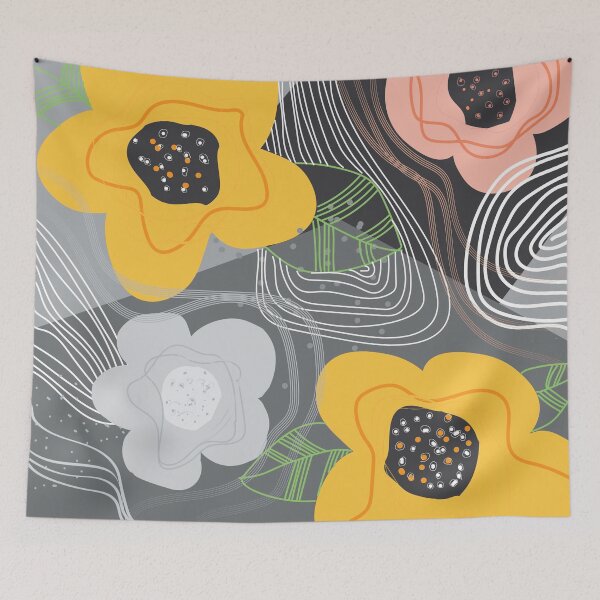 Item preview, Floral design art designed and sold by Paint84.