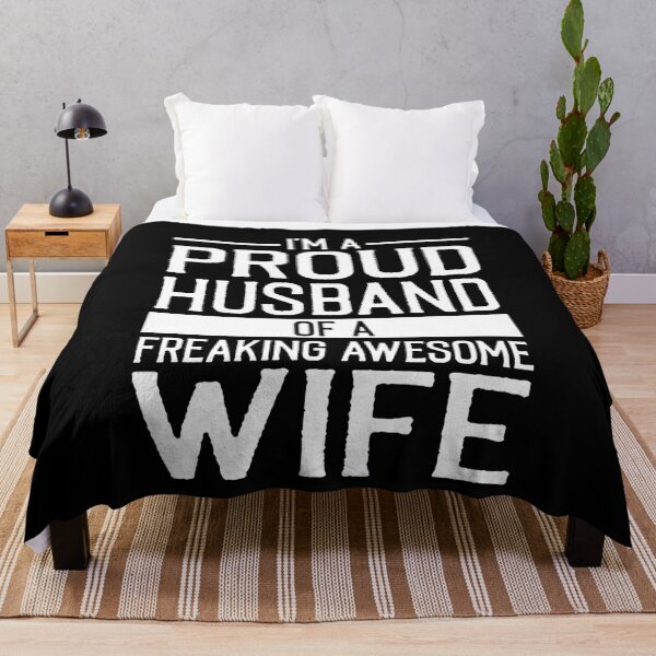 Item preview, I'm a Proud Husband Of a Freaking Awesome Wife - Funny Husband Gift designed and sold by Creative Angel.