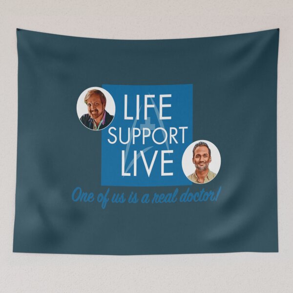 Item preview, Life Support Live T-ShirtOne of Us Is A Real Doctor!  designed and sold by shopsonquan.
