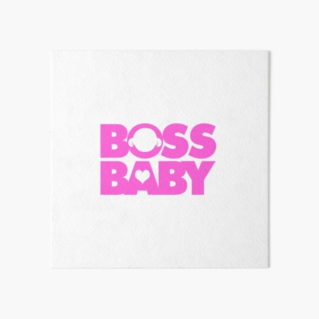 Hashtag girl boss trendy hand drawn lettering with pink brush