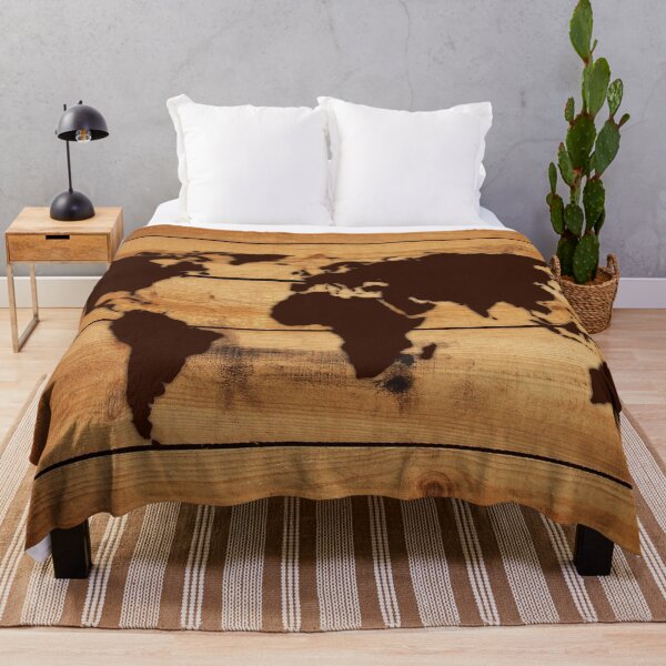 Item preview, MAP OF THE WORLD ON WOOD designed and sold by mark ashkenazi.