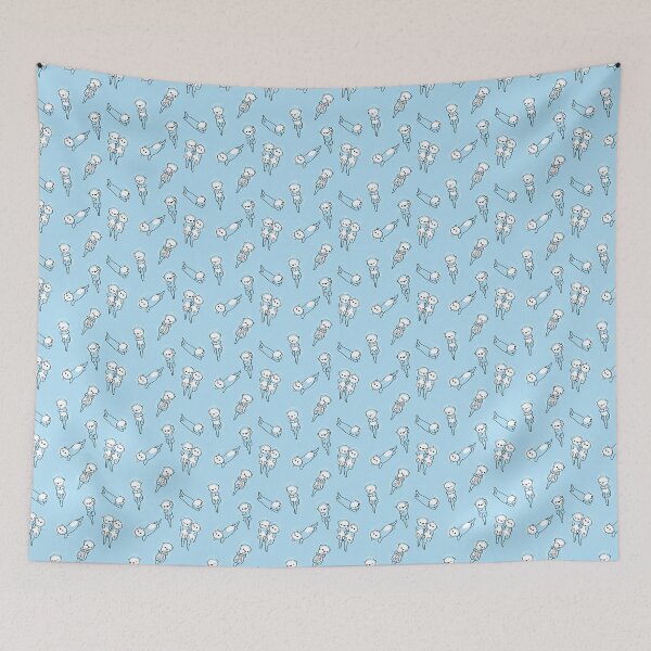 Item preview, Floatting otters - repeating pattern designed and sold by Sophsa.