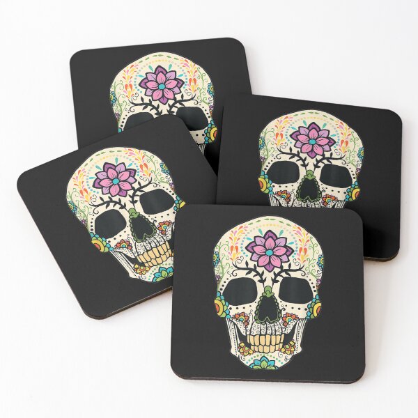 Item preview, Sugar Skull Mexican Halloween Floral Art Gift designed and sold by maudean.
