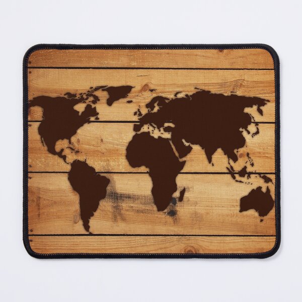 Item preview, MAP OF THE WORLD ON WOOD  designed and sold by mark ashkenazi.