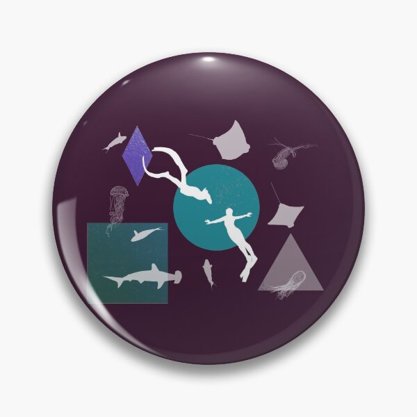 Item preview, Freediving Couple in Ocean designed and sold by Arkneer.