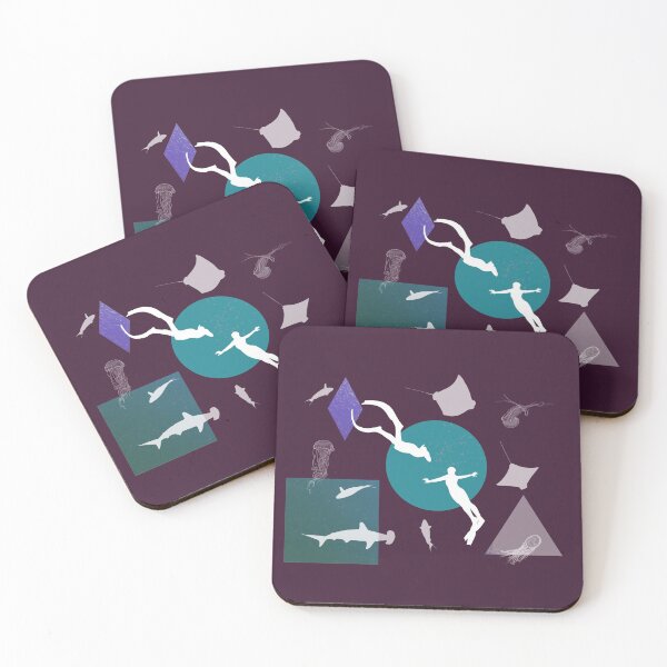 Item preview, Freediving Couple in Ocean designed and sold by Arkneer.