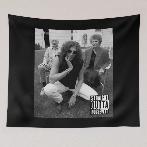Item preview, Funny Gift Howard Stern Straight Outta Roosevelt Retro Wave designed and sold by TatumSchumm.