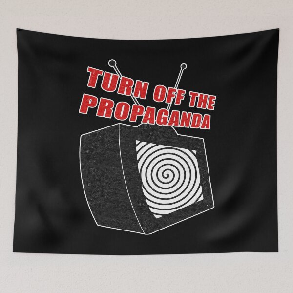 Item preview, Turn off the Propaganda Fake News TV Hypnotised designed and sold by ArtOfRebellion.