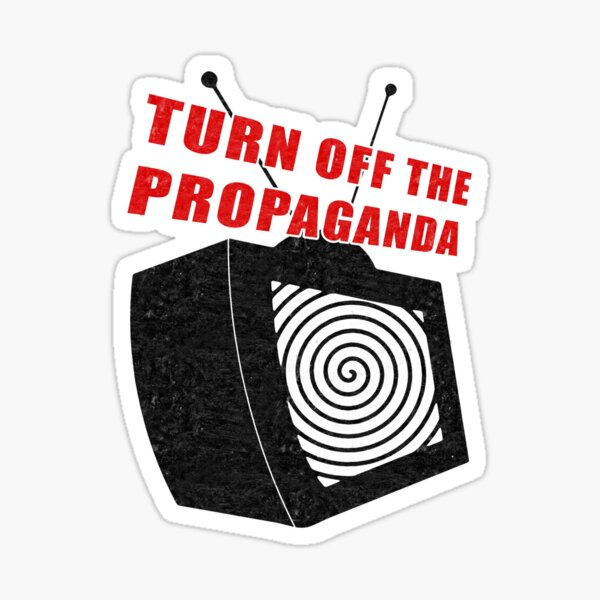 Item preview, Turn off the Propaganda Fake News TV Hypnotised designed and sold by ArtOfRebellion.