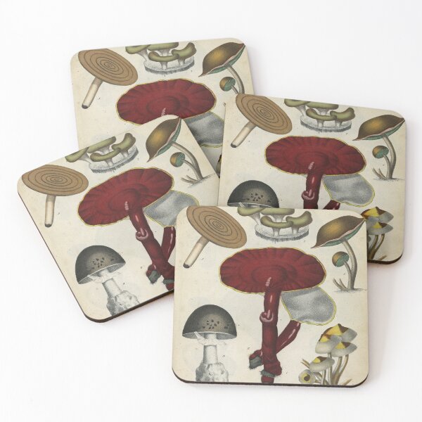 Item preview, Mushrooms from Berge's Giftpflanzenbuch (Red Print) designed and sold by Lloyd Library & Museum.
