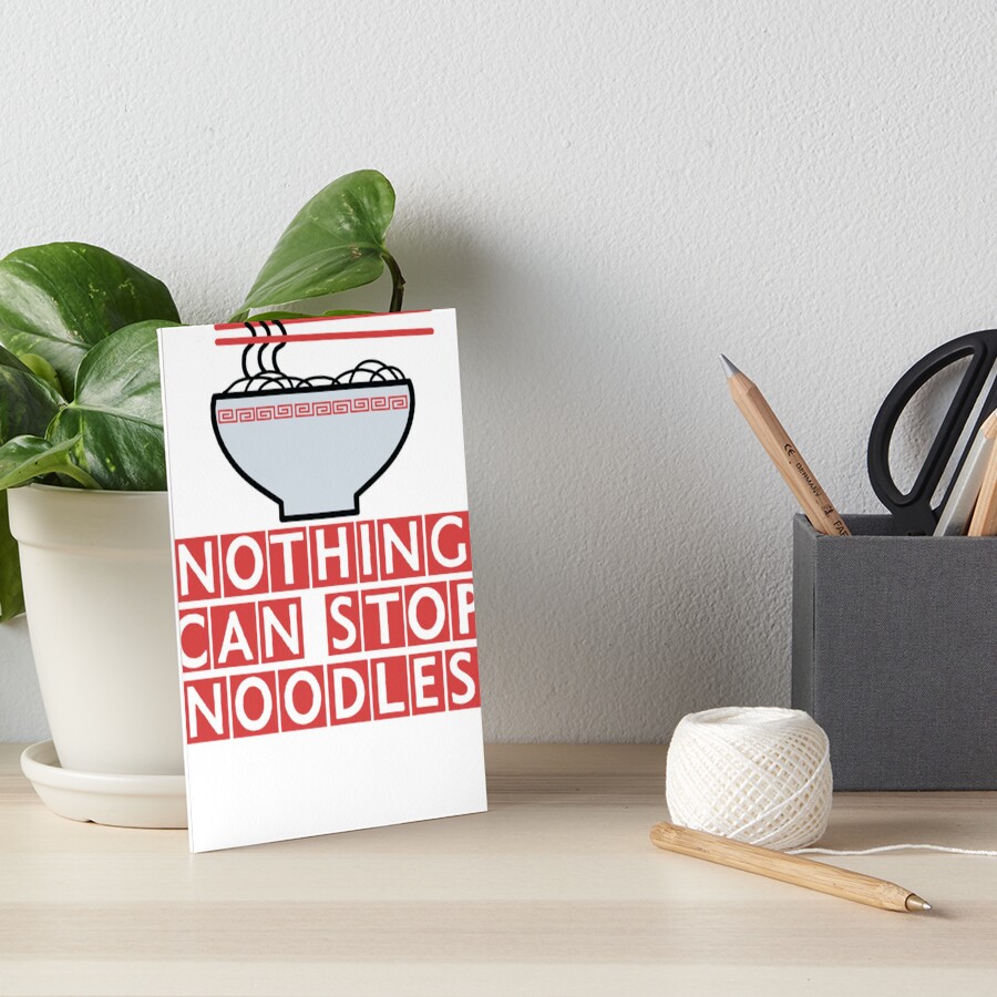 "James May "Nothing Can Stop Noodles" (Original ) Essential" Art Board