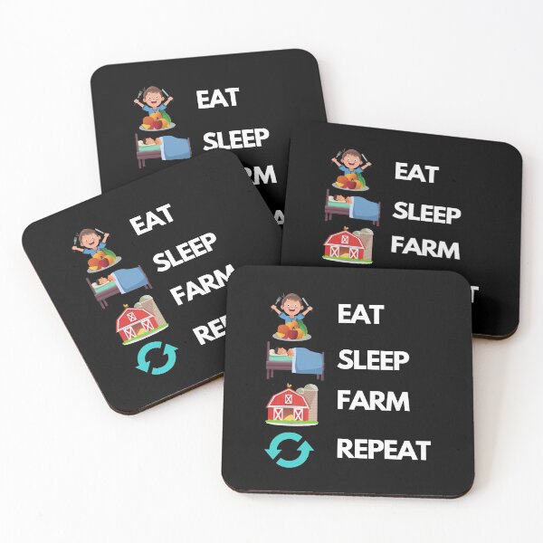 Item preview, Eat sleep farm repeat 2 designed and sold by Phoenix-27.